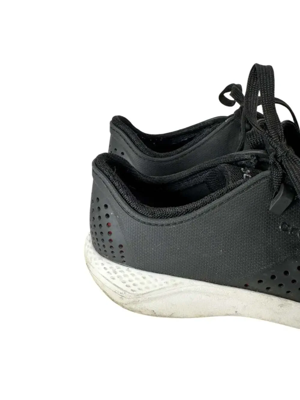 Crocs LiteRide Pacer Sneakers Black Lace Up Walking Athleisure Womens 10